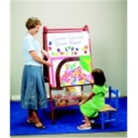 Childcraft Multi-Purpose Mobile Teaching Easel With Spacious Storage&#44; 62 H x 30 W x 26 D in. - Metal   